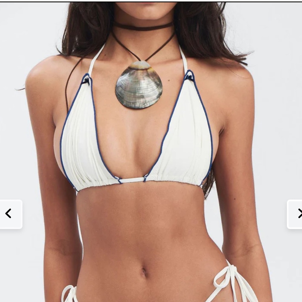 Tidal Ruffle Triangle Bikini Top - Honeymoon Phase XS. (New without tags)